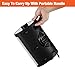 Orony Ceramic Portable Space Heater with Adjustable Heating Level - Perfect For Home and Office 750W/1500W Black