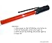 Diskpro, 14.5 inch Traffic Baton Light, 18 Red LED with Two Flashing modes, plus 1 White LED on tip, using 3 AA-size batteries. Good for Traffic Safety and Parking Guides.