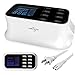 HIATAPO [LCD Display] 8-Port USB Fast Charger Power Adapter, Desktop Charging Station, Quick Charge with Smart IC Auto Detect Tech Compatible iPhone X /8/7, iPad and Android, Other Mobile Phone