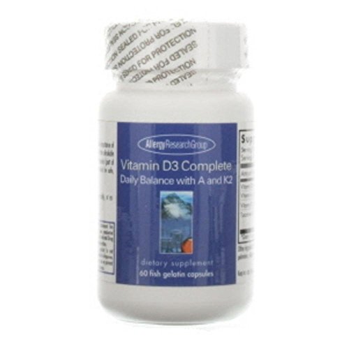 Vitamin D3 Complete Daily Balance with A and K2, 60 fish gelatin capsules