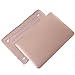 HDE MacBook Air 13 inch Case Soft Touch Matte Plastic Hard Case with Keyboard Cover (Models: A1369 and A1466), Gold