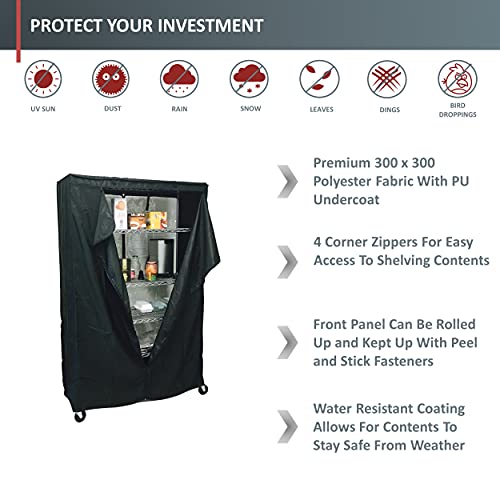 Formosa Covers Storage Shelving Unit Cover, fits Racks 48" Wx18 Dx72 H