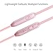 Acode In-Ear Earbuds Earphones Headphones, 3.5mm Metal Housing Magnetic Best Wired Bass Stereo Headset Built-in Mic/Hands-free/Volume Control+Carrying Case+3 Pair Earbuds (Rose Gold)