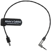 Alvin's Cables Timecode Cable for Sony FX3| FX30| A7S3| A1 Camera 3.5mm TRS to Micro USB Timecode Cable for Tentacle SYNC E Timecode Generator 35cm| 13.8in