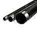 SupplyGiant 1/2 x 48 Inch Black Steel Pipe, Heavy Duty Industrial Malleable Iron Pipes, Pre Cut Threaded Nipple Great For All DIY Furniture And Black Pipe Shelving
