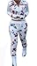 Ybenlow Women's 2 Piece Floral Bodycon Sweatsuit Set Tracksuit Outfit (X-Large, 5-Multicoloured)