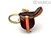 Saddle Horse/Equine Goods 3D Leather Keychain(L) VANCA CRAFT-Collectible Keyring Charm Pendant Made in Japan