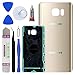LUVSS New Back Glass Replacement for [Samsung Galaxy Note 5] N920 (All Carriers) Rear Cover Glass Panel Case Door Housing with Opening Tools Kit (Gold)