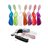 Radius Toothbrush Bundle - 1 Original RIGHT Hand Toothbrush + 1 Travel Case [Colors May Vary]