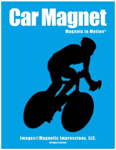 Cycling Car Magnet Black