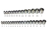 Craftsman Laser Etched Easy Read 30 Piece SAE Standard & Metric 3/8