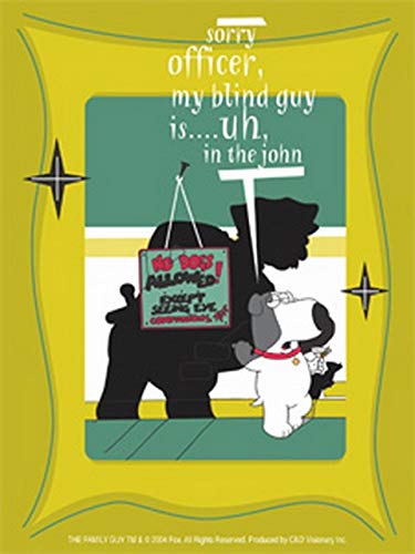 Cd Visionary Family Guy Brian Cop Sticker S-Fg-0015