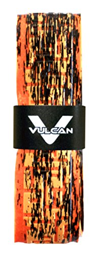 Vulcan 0.50mm Bat Grip/ Ember 0.50mm Bat Grip, Black & Orange