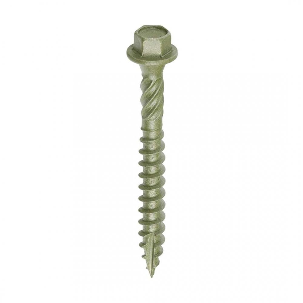 TIMCO Timber Screws – Hex Head – Exterior Green – 6.7 x 60 - Box of 50 — image 1