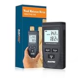 Wood Moisture Meter, RISEPRO Digital Moisture Meter Non-Invasive Inductive Wood Moisture Tester Water Content GM630