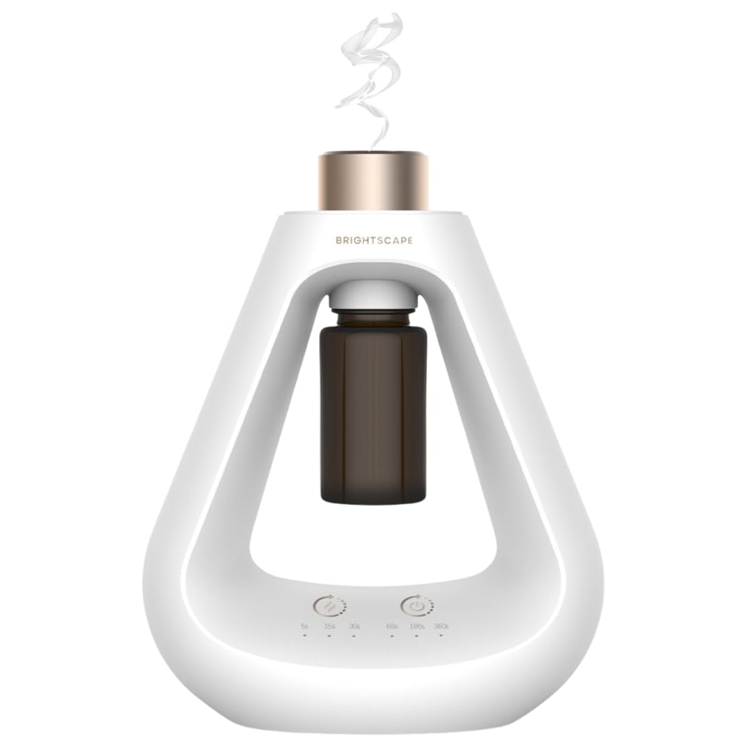 Photo 1 of Brightscape Waterless Essential Oil Diffuser – Battery Operated Hotel Scent Diffuser – Portable, Cordless Aromatherapy for Home, Bathroom & Office – 300 Sq Ft Coverage