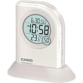 Casio PQ-75-7D Travel Alarm Clock with Thermometer | Digital Display, Temperature Reading
