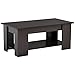 Go2buy Modern Lift Top Tea Coffee Table w/ Hidden Storage Compartment & Under Shelf Espresso Living Room Furniture