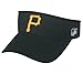 MLB ADULT Pittsburgh PIRATES Home BLACK VISOR Adjustable Velcro TWILL