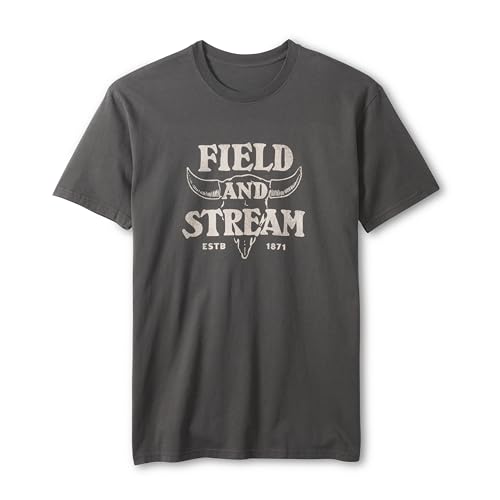 Field & Stream Vintage Bison Short Sleeve Tee Shirt, Black, 3X-Large