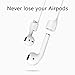 Tutor AirPods Strap Accessories Secure Anti-lost Silicone Strap and Headphone Case compatible with Apple Airpods (7 Pack)