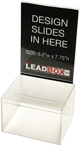 Inexpensive Suggestion Box (Clear) | For Every Occasion | Tips, Donations, Surveys and much more! | Great for businesses and schools to use | (5 Pack)