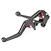 GZYF Short Brake Clutch Levers for Kawasaki 2000-2004 ZX6R 2004-2005 ZX10R / 2003 2004 2005 2006 Z1000 BLK Black and Red