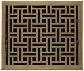 Naiture 8 X 10 Oversized Solid Brass Floor Register Wicker Style