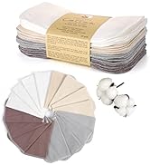 haakaa Reusable Cotton Cloth Wipe - Ultra Soft Absorbent Baby Diaper Wipe|Washable Home Kitchen C...
