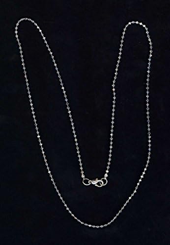 Western Jewelry 2Mm 20" Silver Plated Die Cut Bead