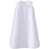 Halo 100% Cotton Muslin SleepSack Wearable Blanket, Circles Grey, X-Large
