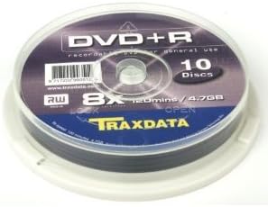 Traxdata 10 Pack DVD+R Dual Layer Blank Disc Media Recordable