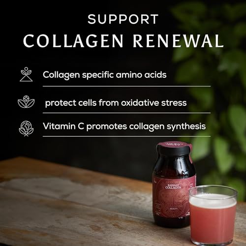 Ancient + Brave - Radiant Collagyn for Beauty 200 Grams - Vegan Collagen Powder with Chicory Root - Plant Based Supplement for Hair, Skin & Nails - Non-GMO, Paleo & Keto