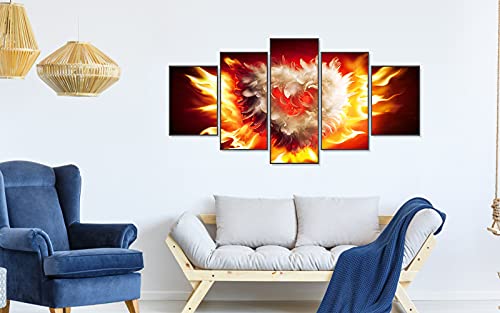 TAOPE 5 Stück Diamant Malerei Vollbohrer Kit, DIY 5D Diamond Painting Bilder Set Diamant Malen nach Zahlen Kreuzstich Stickerei Strass Mosaik Gemälde (Feder und Liebe)