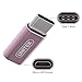 [Type C Adapter] UNITEK USB-C to Micro USB Adapter Type C Male to USB Micro B Female, Charge and Data Sync Converter Cable Connector for Nexus 5X, 6P, OnePlus 2, Lumia 950 XL (Rose Gold).