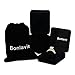 Bonlavie Set of 2 18K Gold Princess Cut Cubic Zirconia Engagement Wedding Ring Set for Her Women 8