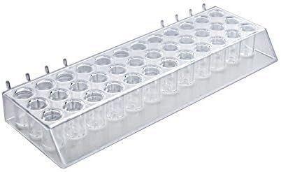 2 Pc New 36 Slot Clear Lipstick and Mascara Tray for Pegboard 13"W x 4"D x 1.5"H