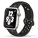YC YANCH Greatou Compatible for Apple Watch Band 42mm,Soft Silicone Sport Band Replacement Wrist Strap Compatible for iWatch Apple Watch Series 3/2/1,Nike+,Sport,Edition,M/L,Khaki Black