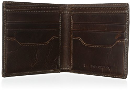 FRYE Men's Logan Antique Pull Up Billfold, Dark Brown, One Size