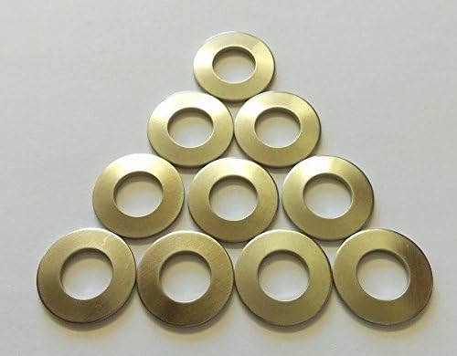 Metric Stainless Steel Belleville Spring Washer.591"(15.0mm) Outer Diameter, 0.244"(6.2mm) Inner Diameter.020"(0.50mm) Thickness, 291 Newtons Max. Load (Pack of 10)