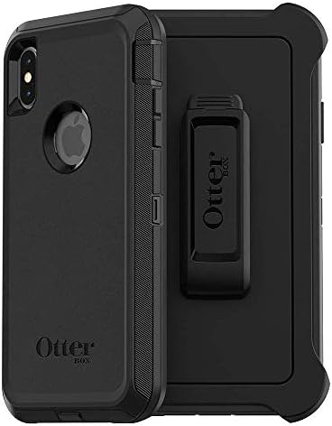 OtterBox Defender Case for iPhone Xs Max and Belt Clip fits OtterBox with Screen Protector - Black