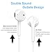 DPKIKO Compatible Earphones Earburds Replacement for IP 7/7 Plus / 8 / 8Plus / X,Bluetooth Earbuds Microphone Stereo Headphones Noise Isolating Headset