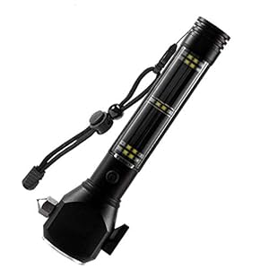 zyh Veiligheidsgordelsnijder, Raambreker, LED Zaklamp, Vensteronderbreker, Multifunctionele Auto Veiligheid Hamer (1…