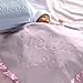 Custom Catch Personalized Baby Blanket, Pink or Blue, Boy or Girl Unisex Gift for Newborn or Infant (Multi-line Text)