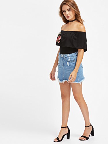Verdusa Women's Casual Distressed