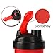 Joyshaker Shaker Bottle for Protein Mixes, Leak Proof Guarantee BPA and Phthalate-Free Plastic Wide Mouth Gyms Sports Shaker Cup With Mixer 28oz (Dark red)