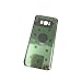 Battery Door Back Cover Glass Housing Case Battery Cover Adhesive for Samsung Galaxy S8 Plus G955 Two Logo (Black)