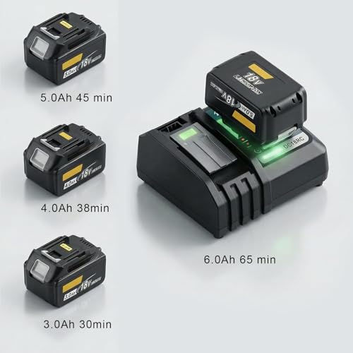 Waitley DC18RC Charger for Makita 14.4V ~ 18V Battery BL1860B BL1860 BL1850B BL1850 BL1840B BL1840 BL1415 BL1430