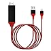 AAXA Lightning to HDMI Presentation Cable for Apple iPhone/iPad, Plug and Play Design, 1080p HD Audio/Video Output, Works with AAXA Pico/Micro Projectors