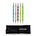 Winstonia's Double Ended Nail Art Marbling Dotting Tool Pen Set w/ 10 Different Sizes 5 Colors - Manicure Pedicure
